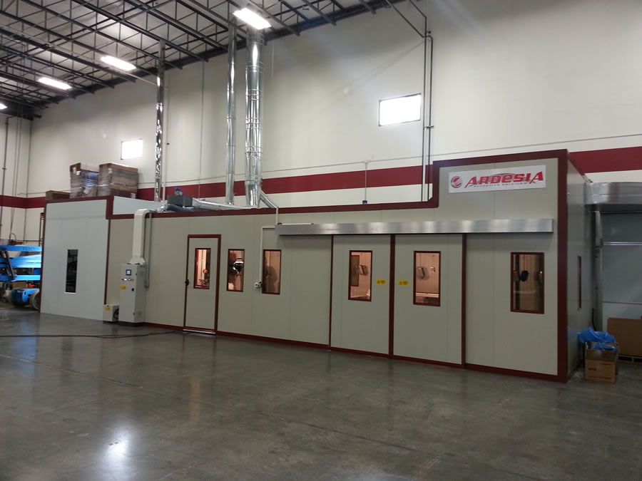 Walvoil semi-automatic painting system (Tulsa Oklahoma USA) - Ardesia projects