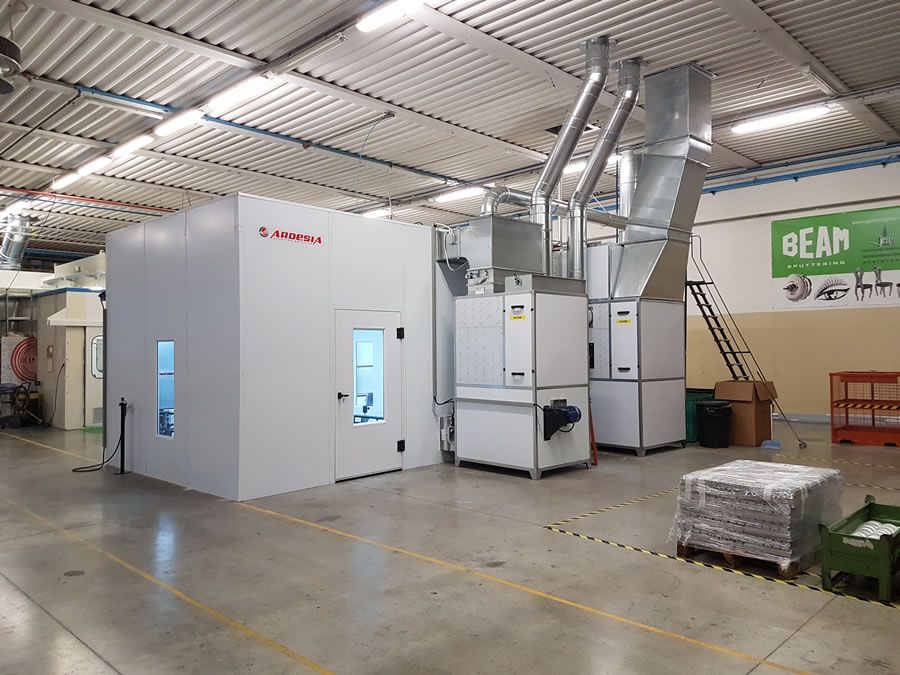 Beam semi-automatic painting system (Italy) - Ardesia projects